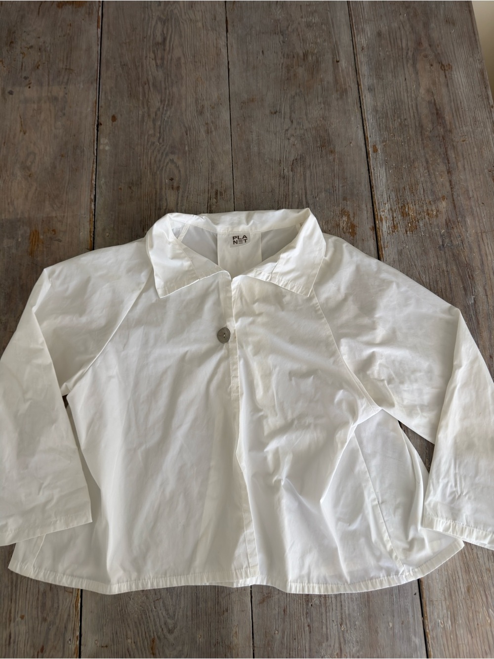 Planet cropped nylon jacket
